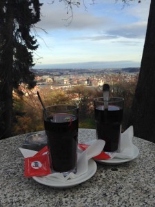 Petrin Tower with Hot Wine