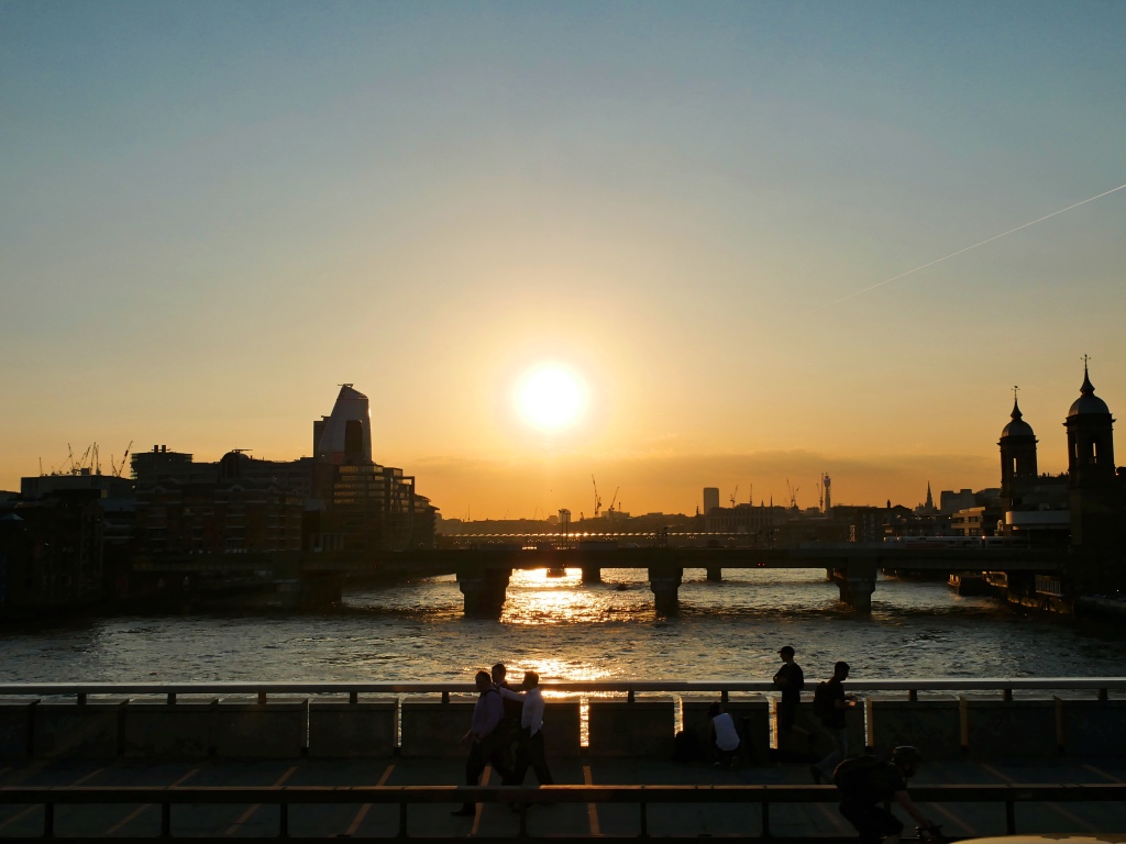 Sunset over the Thames