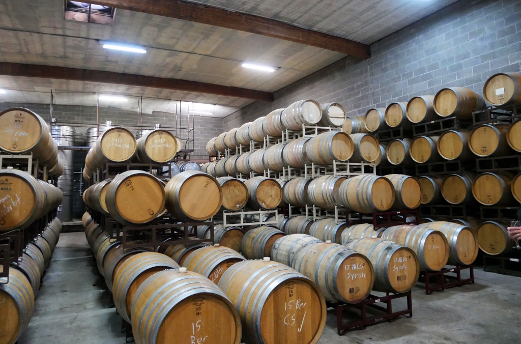 The Barrel Room at the Madonna Estate