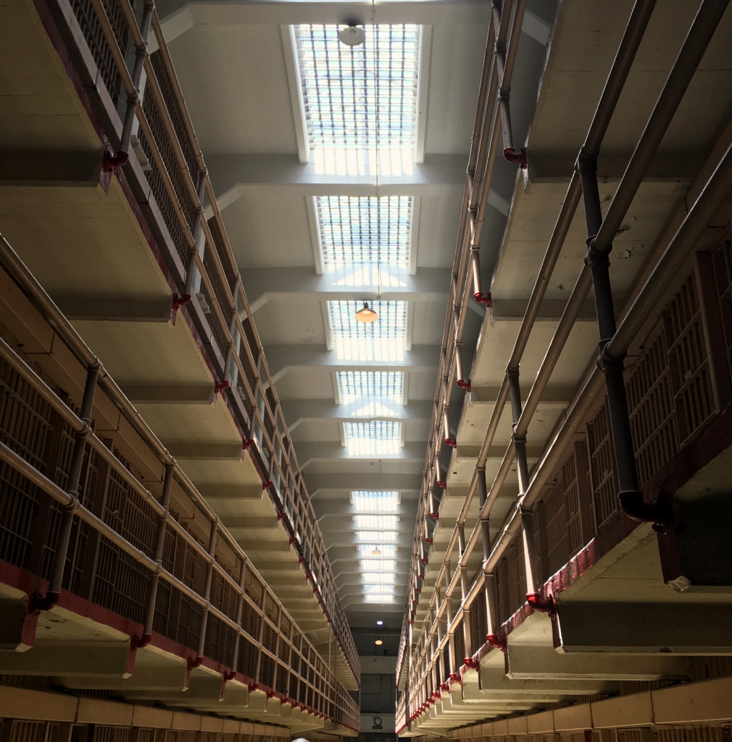 Cell block roof at Alcatraz