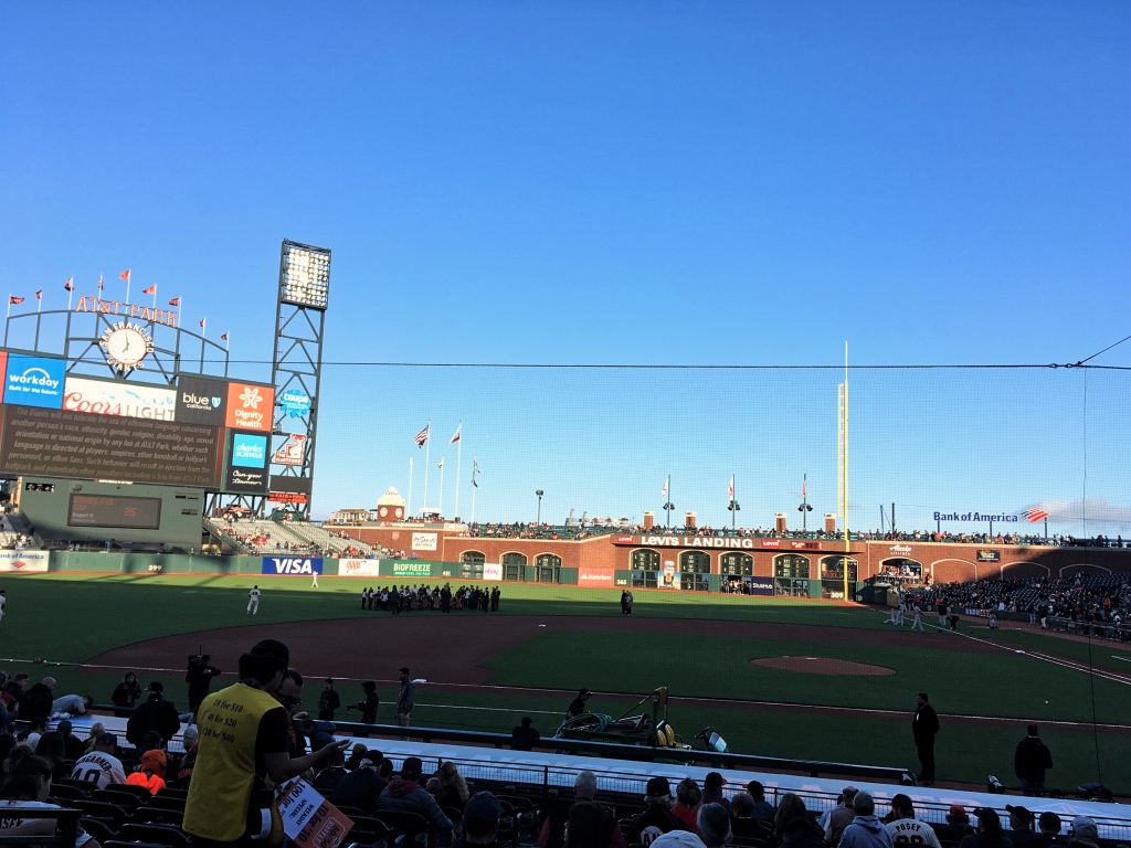 Giants game at the AT&T Ballpark